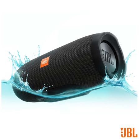 Menor preço em Caixa Acústica Bluetooth JBL à Prova d'Água Preto - CHARGE 3