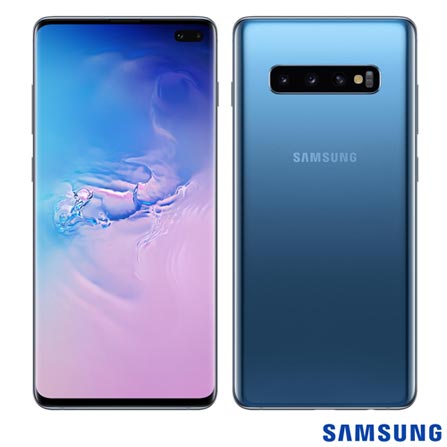 Menor preço em Samsung Galaxy S10+ Azul, com Tela de 6,4”, 4G, 128 GB e Câmera Tripla de 12MP + 12MP + 16MP - SM-G975FZBJZTO