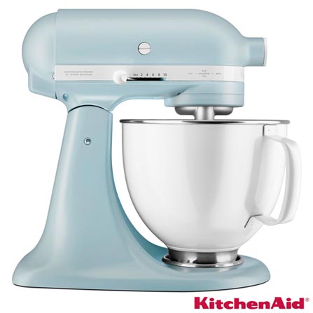 Batedeira KitchenAid Stand Mixer Profissional com 10 Velocidades e 03  Batedores - Empire Red