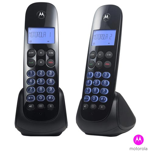 Menor preço em Telefone sem Fio Motorola com 01 Ramal, Viva-Voz, Identificador de Chamadas - MOTO750-MRD2