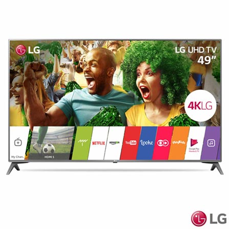 Menor preço em Smart TV 4K LG LED UHD 49” webOS 3.5 e Wi-Fi - 49UJ6565