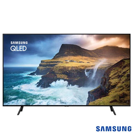 Menor preço em Smart TV 4K UHD Samsung QLED 55" com Pontos Quânticos, Direct Full Array 4x, HDR1000 e Wi-Fi - QN55Q70RAGXZD