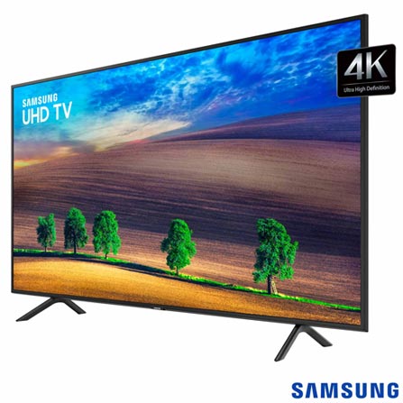 Menor preço em Smart TV 4K Samsung LED 2018 UHD 50", Solução Inteligente de Cabos, HDR Premium, Tizen, Wi-Fi, 3 HDMI 2 USB - UN50NU7100